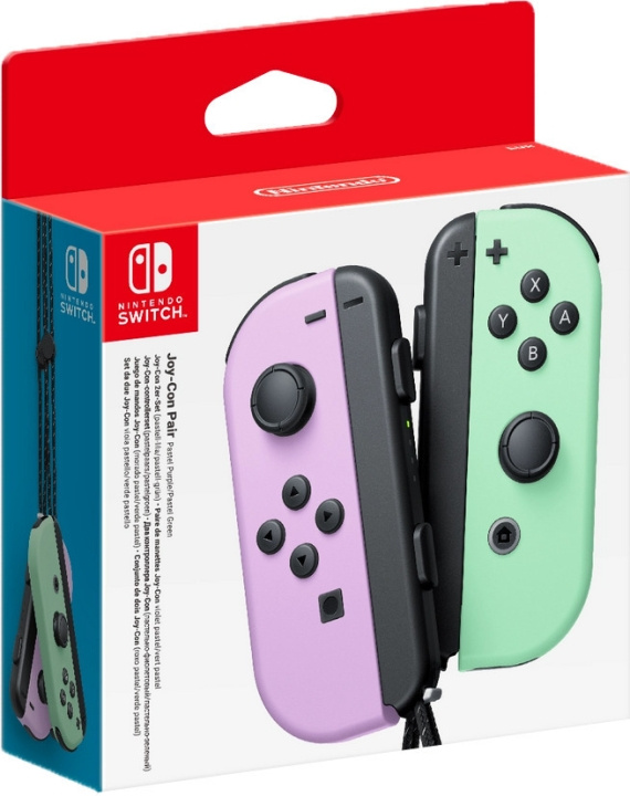 Nintendo Joy-Con Pair, Pastell Purple och Pastell Green, Switch i gruppen HEMELEKTRONIK / Spelkonsoler & Tillbehör / Nintendo Switch / Tillbehör hos TP E-commerce Nordic AB (C44545)