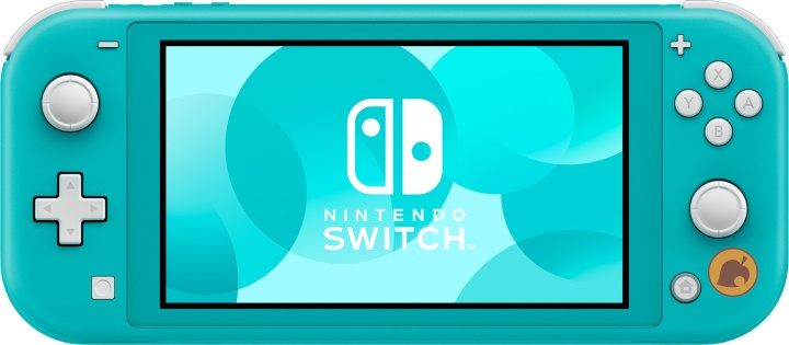 Nintendo Switch Lite - AC: New Horizons - Timmy & Tommy Aloha Edition-spelkonsol, turkos i gruppen HEMELEKTRONIK / Spelkonsoler & Tillbehör / Nintendo Switch / Konsoler hos TP E-commerce Nordic AB (C44550)