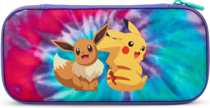 PowerA Slim Case Tie-Dye Pikachu & Eevee skyddsfodral, Nintendo Switch i gruppen HEMELEKTRONIK / Spelkonsoler & Tillbehör / Nintendo Switch / Tillbehör hos TP E-commerce Nordic AB (C44558)