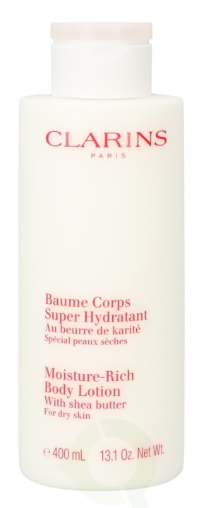 Clarins Moisture-Rich Body Lotion 400 ml With Shea Butter - For Dry Skin i gruppen SKÖNHET & HÄLSA / Hudvård / Kroppsvård / Body lotion hos TP E-commerce Nordic AB (C44661)