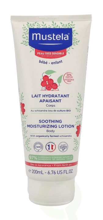 Mustela Bebe Soothing Moisturizing Body Lotion 200 ml i gruppen SKÖNHET & HÄLSA / Hudvård / Kroppsvård / Body lotion hos TP E-commerce Nordic AB (C44744)