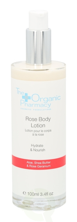 The Organic Pharmacy Rose Body Lotion 100 ml Aloe, Shea Butter & Rose Geranium i gruppen SKÖNHET & HÄLSA / Hudvård / Kroppsvård / Body lotion hos TP E-commerce Nordic AB (C44747)