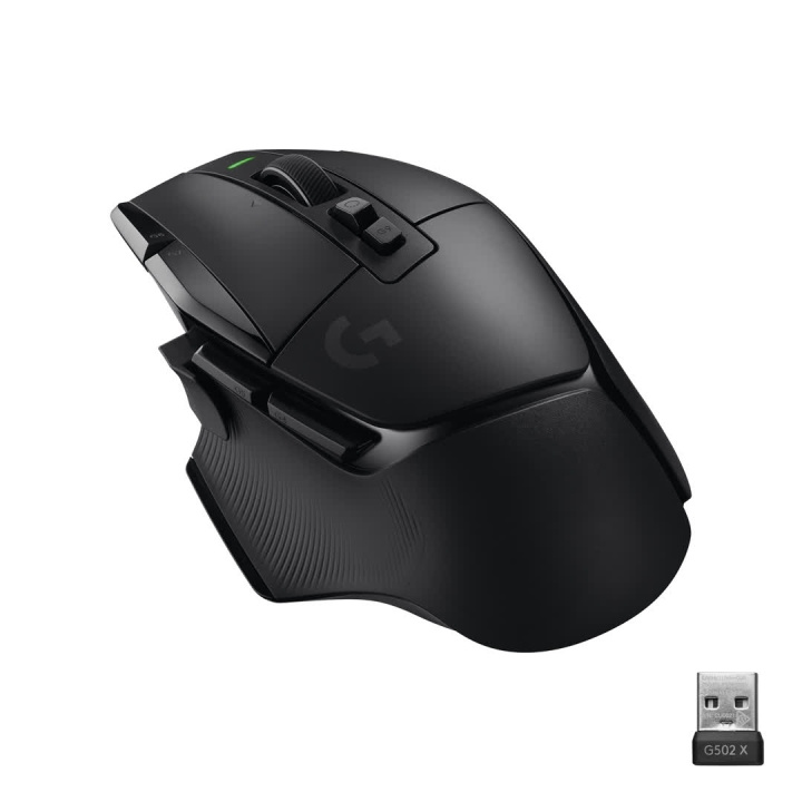 Logitech G502 X LIGHTSPEED trådlös spelmus, svart/core i gruppen DATORER & KRINGUTRUSTNING / Gaming / Möss hos TP E-commerce Nordic AB (C44931)