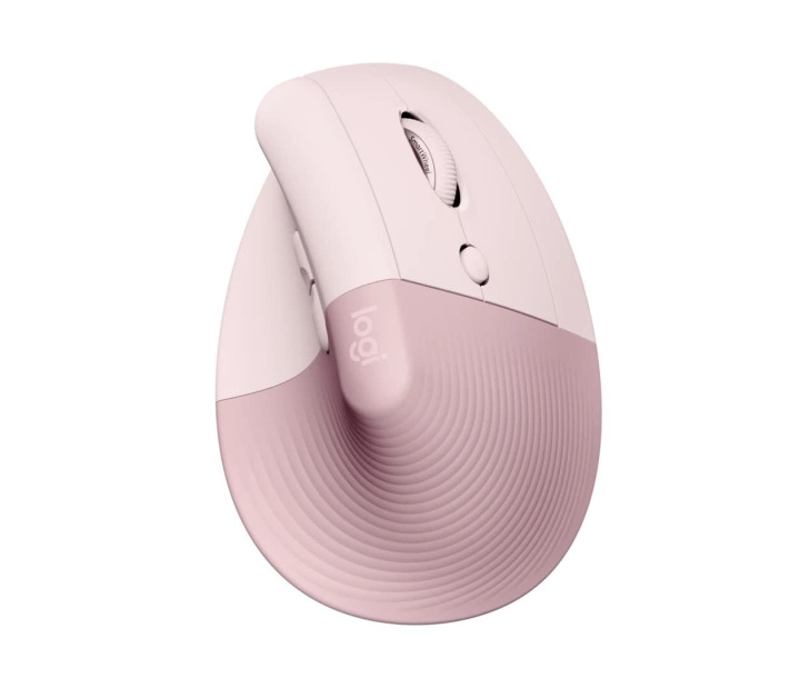 Logitech Lift Right Vertical Ergonomic Mouse, Rose/Dark Rose i gruppen DATORER & KRINGUTRUSTNING / Möss & Tangentbord / Möss / Trådlösa hos TP E-commerce Nordic AB (C44938)