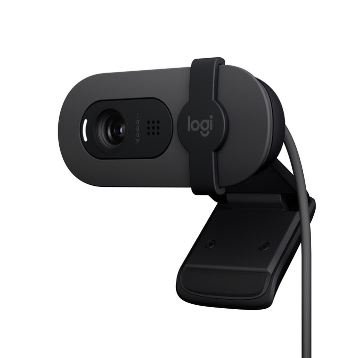 Logitech Brio 100 Full HD Webcam, Graphite i gruppen DATORER & KRINGUTRUSTNING / Datortillbehör / Webbkameror hos TP E-commerce Nordic AB (C44951)