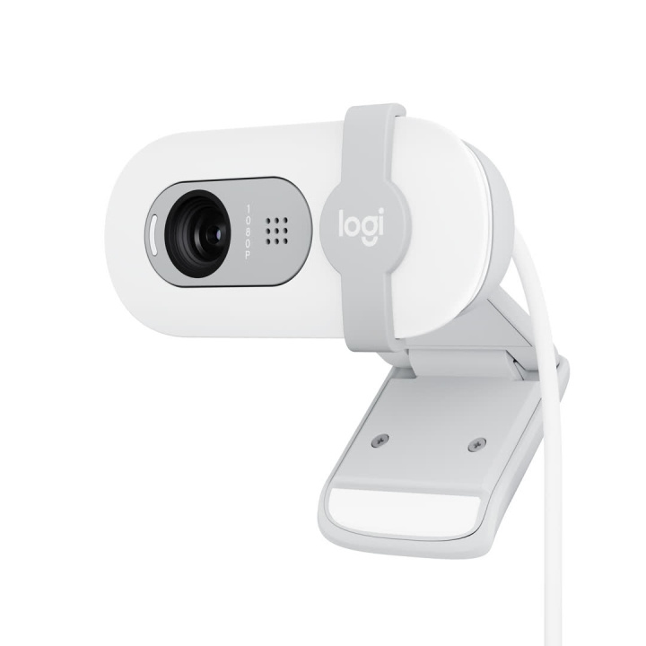 Logitech Brio 100 Full HD Webcam, Off-white i gruppen DATORER & KRINGUTRUSTNING / Datortillbehör / Webbkameror hos TP E-commerce Nordic AB (C44952)