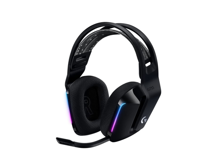 Logitech G733 LIGHTSPEED Wireless RGB Gaming Headset, Black i gruppen DATORER & KRINGUTRUSTNING / Gaming / Headset hos TP E-commerce Nordic AB (C44956)