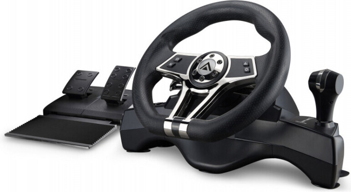 Kyzar Hurricane PlayStation Racing Ratt & Pedal-set, PS4 / PS3 / PC i gruppen HEMELEKTRONIK / Spelkonsoler & Tillbehör / Sony PlayStation 4 / Tillbehör hos TP E-commerce Nordic AB (C44980)