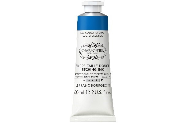 LB Charbonnel Charbo Ink 60Ml Cobalt Blue 064 i gruppen SPORT, FRITID & HOBBY / Hobby / Måla & Rita / Konstnärsfärger / Tryckfärger hos TP E-commerce Nordic AB (C45104)