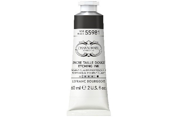 LB Charbonnel Charbo Ink 60Ml Black 55981, 276 i gruppen SPORT, FRITID & HOBBY / Hobby / Måla & Rita / Konstnärsfärger / Tryckfärger hos TP E-commerce Nordic AB (C45130)