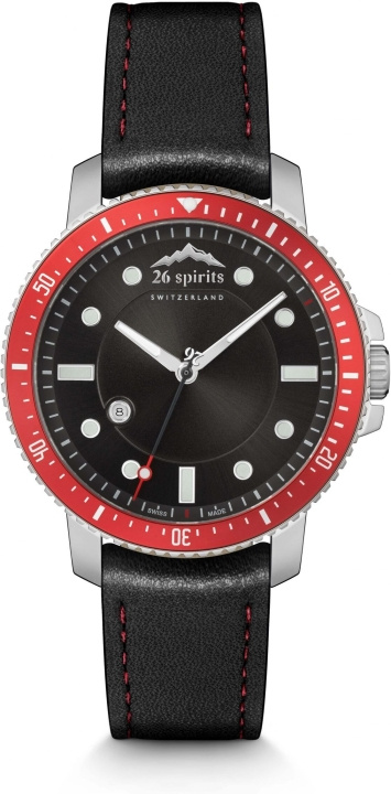26 Spirits The Red & Black Diver Swan Armbandsur, 42mm i gruppen SPORT, FRITID & HOBBY / Accessoarer / Klockor hos TP E-commerce Nordic AB (C45283)