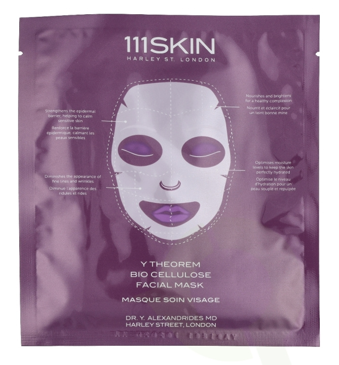 111Skin Y Theorem Bio Cellulose Facial Mask Set 115 ml 5 x 23ml i gruppen SKÖNHET & HÄLSA / Hudvård / Ansiktsvård / Masker hos TP E-commerce Nordic AB (C45727)