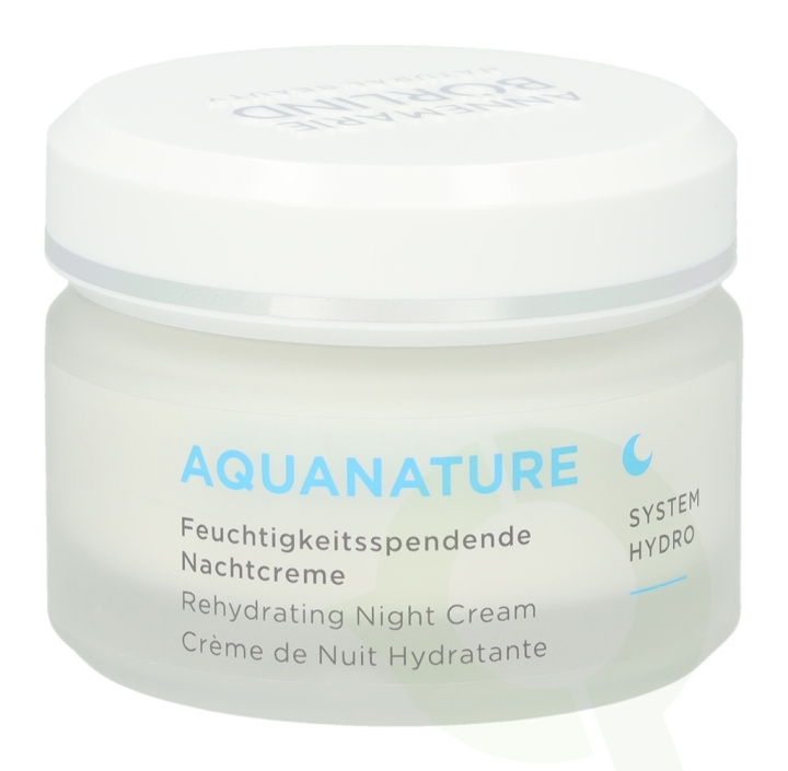 Annemarie Borlind Aquanature Rehydrating Night Cream 50 ml i gruppen SKÖNHET & HÄLSA / Hudvård / Ansiktsvård / Nattkräm hos TP E-commerce Nordic AB (C45782)