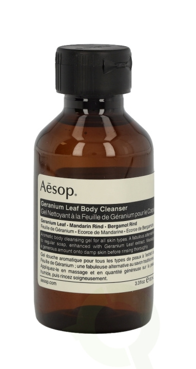 AESOP Geranium Leaf Body Cleanser 100 ml i gruppen SKÖNHET & HÄLSA / Hudvård / Kroppsvård / Bad & Duschcreme hos TP E-commerce Nordic AB (C45896)