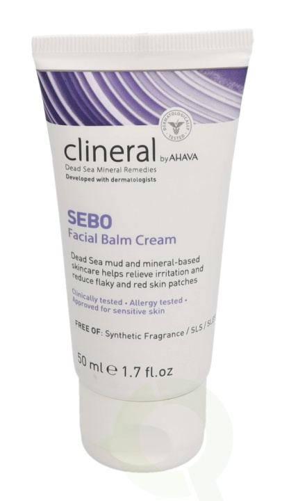 Ahava Clineral SEBO Facial Balm Cream 50 ml Approved Sor Sensitive Skin i gruppen SKÖNHET & HÄLSA / Hudvård / Ansiktsvård / Dagkräm hos TP E-commerce Nordic AB (C45998)