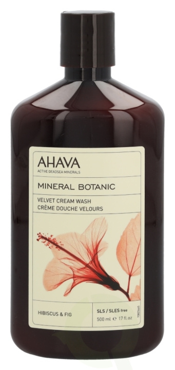 Ahava Mineral Botanic Cream Wash 500 ml Hibiscus & Fig i gruppen SKÖNHET & HÄLSA / Hudvård / Kroppsvård / Bad & Duschcreme hos TP E-commerce Nordic AB (C46017)