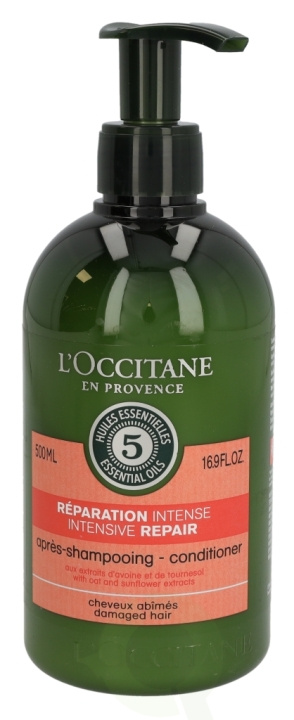 L\'Occitane 5 Ess. Oils Intensive Repair Conditioner 500 ml Damaged Hair i gruppen SKÖNHET & HÄLSA / Hår & Styling / Hårvårdsprodukter / Balsam hos TP E-commerce Nordic AB (C46386)
