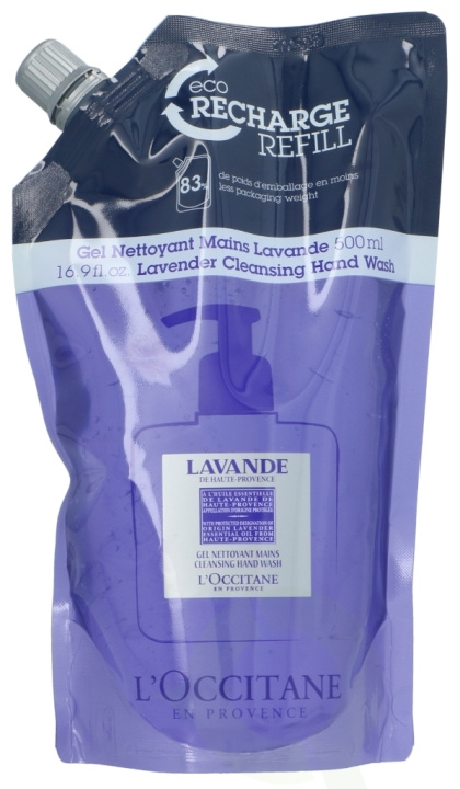 L\'Occitane Cleansing Hand Wash Refill 500 ml Lavender i gruppen SKÖNHET & HÄLSA / Hudvård / Kroppsvård / Handtvål hos TP E-commerce Nordic AB (C46397)