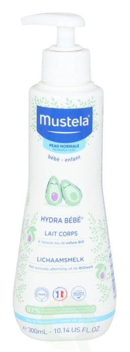 Mustela Hydra Bebe Body Milk 300 ml For Normal Skin i gruppen SKÖNHET & HÄLSA / Hudvård / Kroppsvård / Body lotion hos TP E-commerce Nordic AB (C46424)
