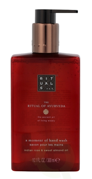 Rituals Ayurveda A Moment Of Hand Wash 300 ml Indian Rose & Sweet Almond Oil i gruppen SKÖNHET & HÄLSA / Hudvård / Kroppsvård / Handtvål hos TP E-commerce Nordic AB (C46457)