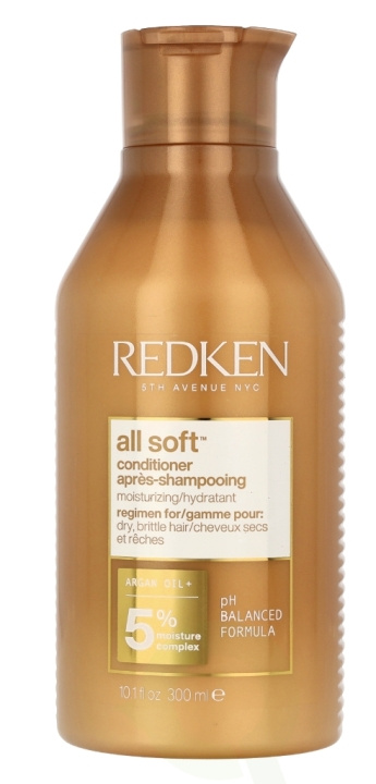 Redken All Soft Conditioner 300 ml Moisturizig/ Hydratant Dry Brittle Hair i gruppen SKÖNHET & HÄLSA / Hår & Styling / Hårvårdsprodukter / Balsam hos TP E-commerce Nordic AB (C46617)