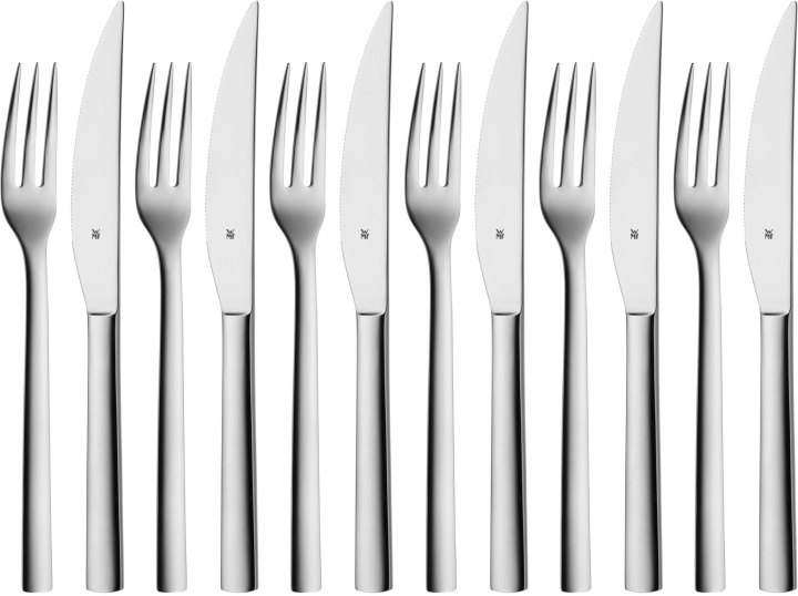 WMF Nuova stekkniv och gaffel, 12-delat set i gruppen HEM, HUSHÅLL & TRÄDGÅRD / Köksredskap / Övriga köksredskap hos TP E-commerce Nordic AB (C46736)