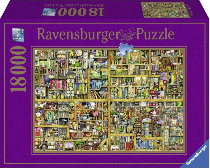 Ravensburger Magical Bookcase Puzzle, 18 000 bitar i gruppen LEKSAKER, BARN- & BABYPRODUKTER / Leksaker / Pussel hos TP E-commerce Nordic AB (C46758)