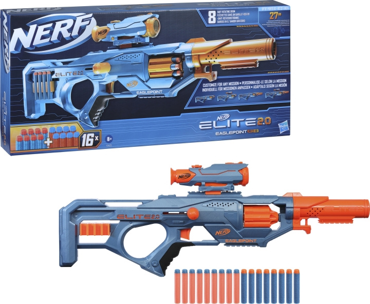 NERF ELITE 2.0 Blaster Eaglepoint RD 8 skumpistol i gruppen LEKSAKER, BARN- & BABYPRODUKTER / Leksaker / Actionlek hos TP E-commerce Nordic AB (C46844)