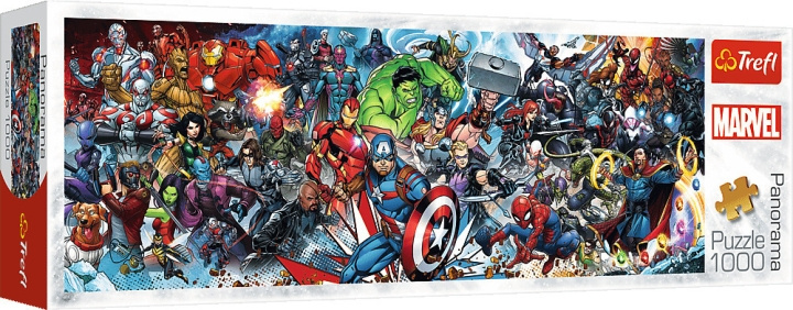 Trefl Marvel Universe panoramapussel, 1000 bitar i gruppen LEKSAKER, BARN- & BABYPRODUKTER / Leksaker / Pussel hos TP E-commerce Nordic AB (C46932)