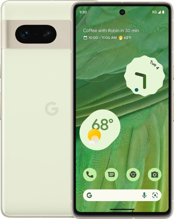 Google Pixel 7 5G-telefon, 128/8GB, Lemongrass i gruppen SMARTPHONE & SURFPLATTOR / Mobiltelefoner & smartphones hos TP E-commerce Nordic AB (C46955)