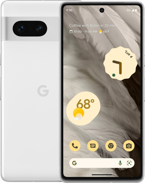 Google Pixel 7 5G-telefon, 128/8 GB, Snow i gruppen SMARTPHONE & SURFPLATTOR / Mobiltelefoner & smartphones hos TP E-commerce Nordic AB (C46956)
