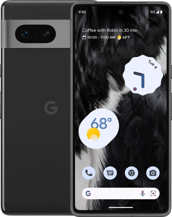 Google Pixel 7 5G-telefon, 128/8GB, Obsidian i gruppen SMARTPHONE & SURFPLATTOR / Mobiltelefoner & smartphones hos TP E-commerce Nordic AB (C46957)