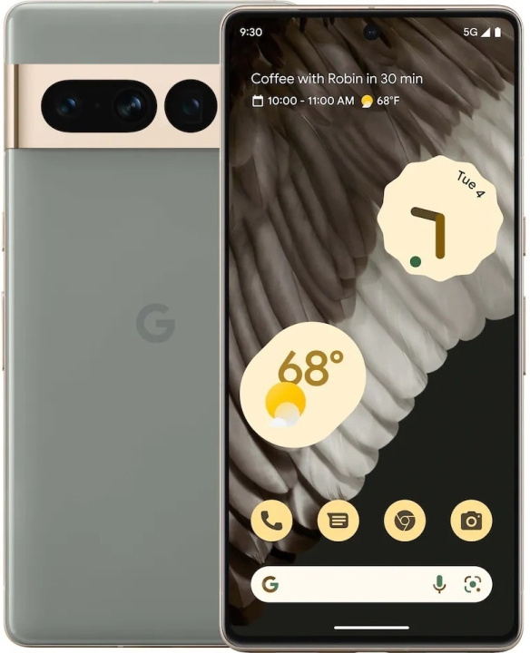 Google Pixel 7 Pro 5G-telefon, 128/12 GB, Hazel i gruppen SMARTPHONE & SURFPLATTOR / Mobiltelefoner & smartphones hos TP E-commerce Nordic AB (C46959)