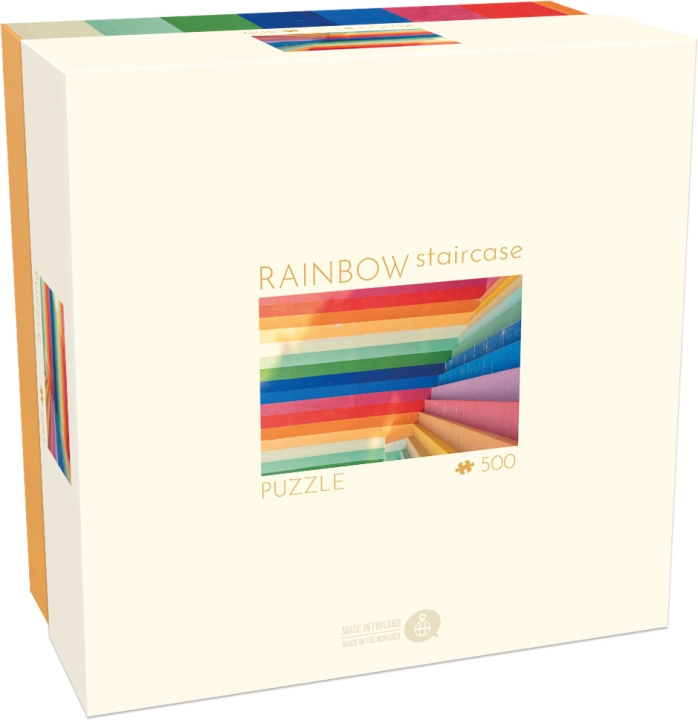 Tactic Lifestyle Rainbow Staircase - pussel, 500 bitar i gruppen LEKSAKER, BARN- & BABYPRODUKTER / Leksaker / Barnpussel hos TP E-commerce Nordic AB (C47014)