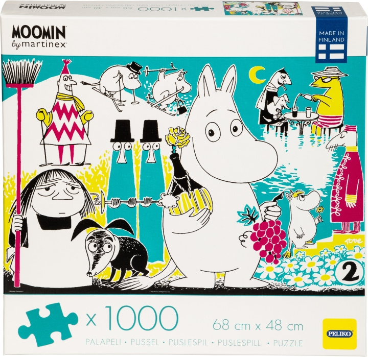 Peliko Mumin Comic Book Cover 2 pussel, 1000 bitar i gruppen LEKSAKER, BARN- & BABYPRODUKTER / Leksaker / Pussel hos TP E-commerce Nordic AB (C47022)