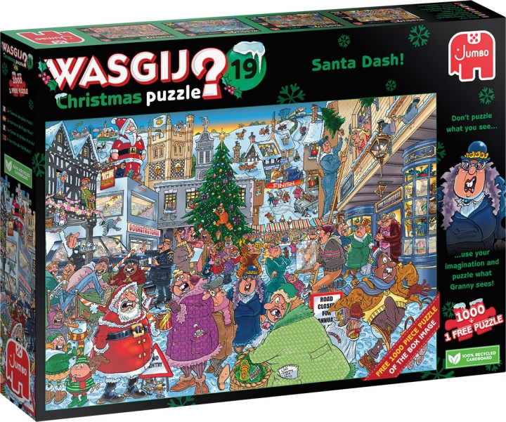Wasgij jul 19 - pussel, 2 x 1000 bitar i gruppen SPORT, FRITID & HOBBY / Hobby / Pussel hos TP E-commerce Nordic AB (C47025)