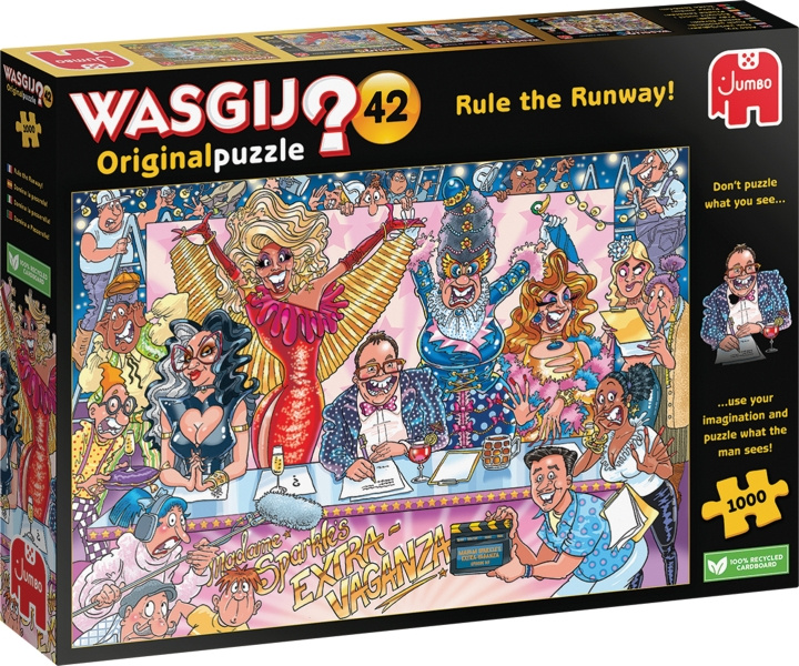 Wasgij Original 42, Rule The Runway! -mystisk pussel, 1000 bitar i gruppen LEKSAKER, BARN- & BABYPRODUKTER / Leksaker / Pussel hos TP E-commerce Nordic AB (C47027)