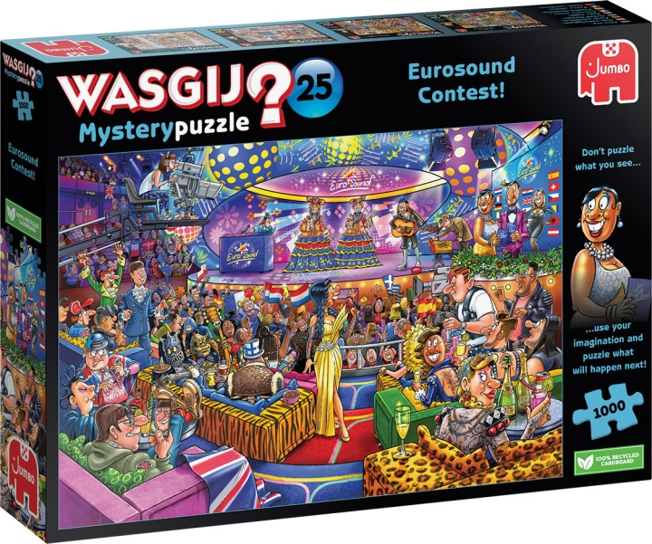 Wasgij Mystery 25, Eurosong-tävling - pussel, 1000 bitar i gruppen SPORT, FRITID & HOBBY / Hobby / Pussel hos TP E-commerce Nordic AB (C47029)