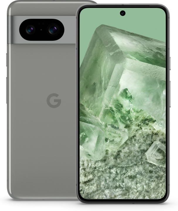 Google Pixel 8 5G-telefon, 128/8 GB, Hazel i gruppen SMARTPHONE & SURFPLATTOR / Mobiltelefoner & smartphones hos TP E-commerce Nordic AB (C47034)