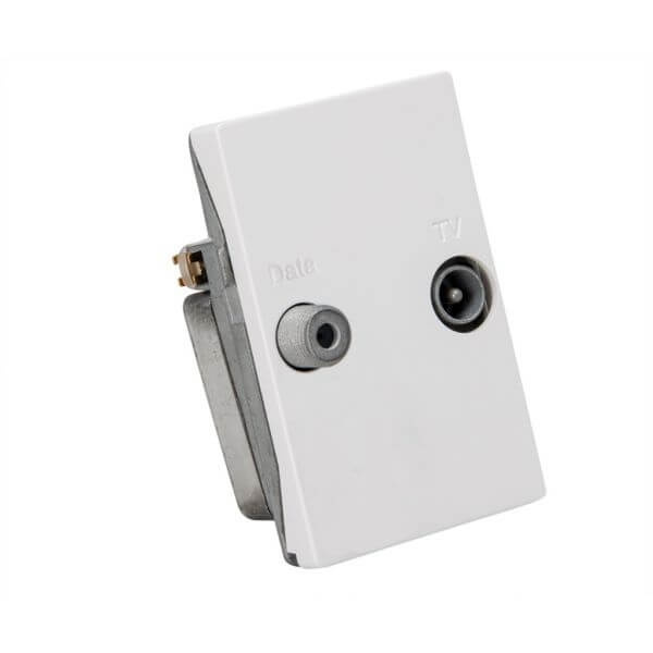 Triax Wall Outlet 2-way TD 241E White i gruppen HEMELEKTRONIK / Ljud & Bild / TV & Tillbehör / Antenner & Tillbehör hos TP E-commerce Nordic AB (C47085)