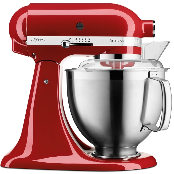 KitchenAid Artisan Köksmaskin Röd 4,8 + 3 liter 185EER i gruppen HEM, HUSHÅLL & TRÄDGÅRD / Hushållsmaskiner / Matberedare & Köksassistenter / Köksassistenter & Tillbehör hos TP E-commerce Nordic AB (C47100)