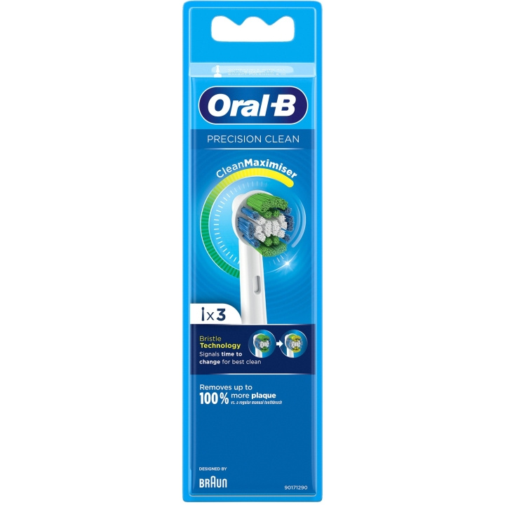 Oral B Borsthuvud Precision Clean 3st i gruppen SKÖNHET & HÄLSA / Munvård / Borsthuvuden & Tillbehör hos TP E-commerce Nordic AB (C47127)