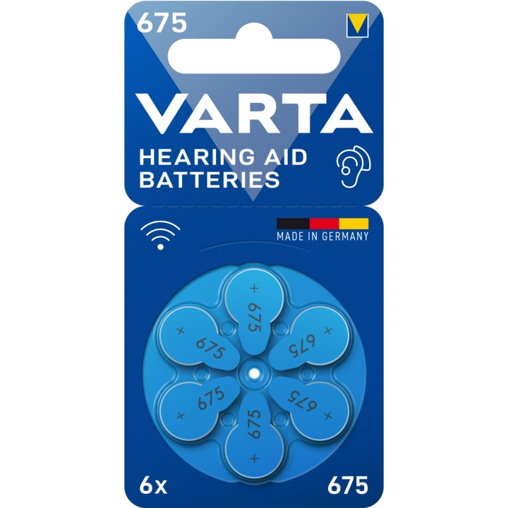 Varta Hörapparatsbatteri 675 / A675 / PR44 6-pack i gruppen HEMELEKTRONIK / Batterier & Laddare / Batterier / Hörapparatsbatterier hos TP E-commerce Nordic AB (C47131)