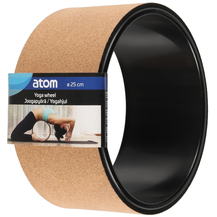 Atom Yogahjul Kork 25 cm i gruppen SPORT, FRITID & HOBBY / Träningsredskap / Yogautrustning hos TP E-commerce Nordic AB (C47146)