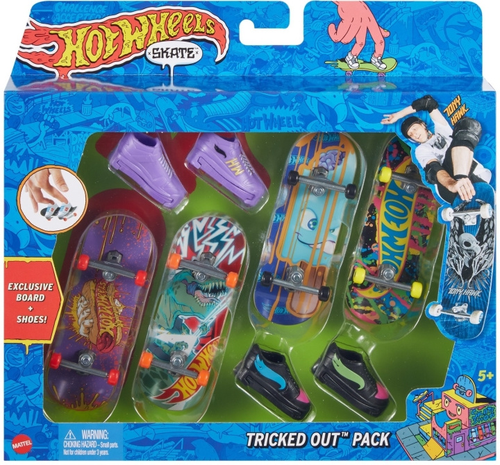 Hot Wheels Skate Gripbräda & Sko - fingerbräda, 4 st i gruppen LEKSAKER, BARN- & BABYPRODUKTER / Leksaker / Leksaker hos TP E-commerce Nordic AB (C47260)