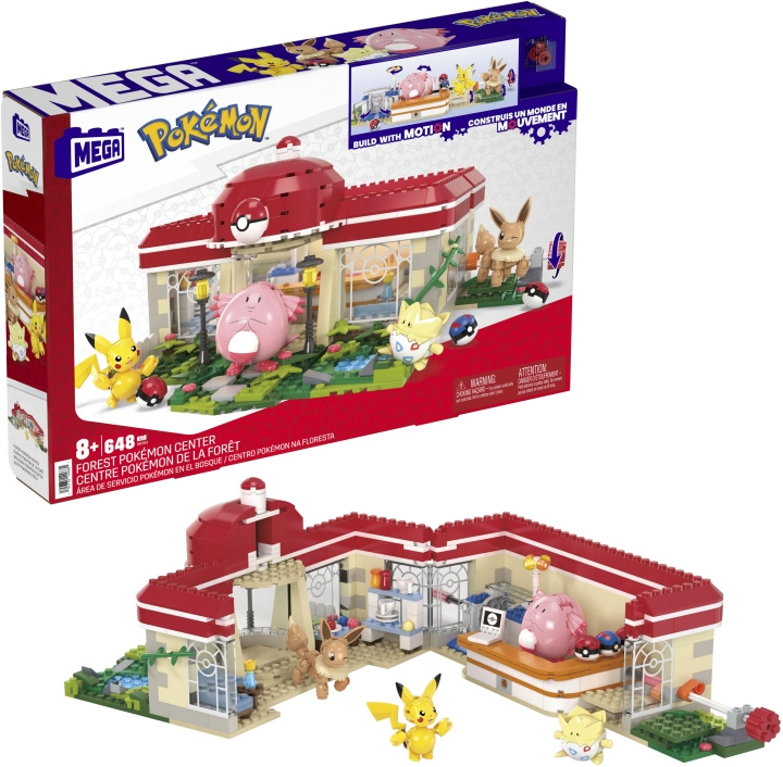 POKEMON Mega Pokémon: Pokécenter - byggsats i gruppen LEKSAKER, BARN- & BABYPRODUKTER / Leksaker / Byggleksaker / Byggklossar & övriga byggleksaker hos TP E-commerce Nordic AB (C47269)