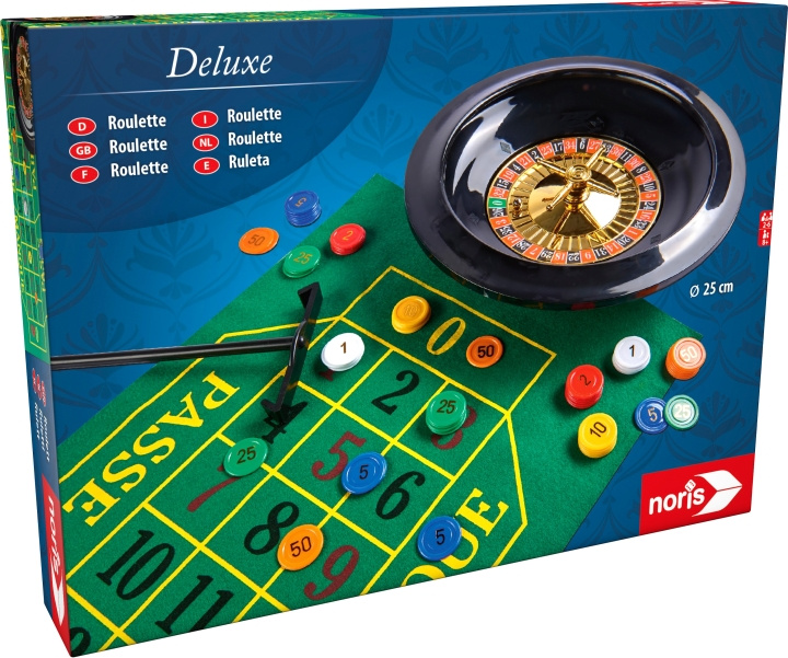 Noris Deluxe roulette, 25 cm i gruppen LEKSAKER, BARN- & BABYPRODUKTER / Leksaker / Sällskapsspel / Familjespel hos TP E-commerce Nordic AB (C47292)