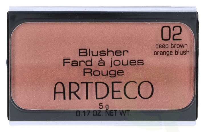 Artdeco Blusher 5 gr #2 Deep Brown Orange i gruppen SKÖNHET & HÄLSA / Makeup / Basmakeup / Rouge / Bronzer hos TP E-commerce Nordic AB (C47347)