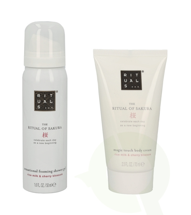 Rituals Sakura Set 120 ml Foaming Shower Gel 50ml/Body Cream 70ml i gruppen SKÖNHET & HÄLSA / Presentkit / Presentkit För Henne hos TP E-commerce Nordic AB (C47446)