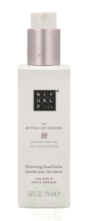 Rituals Sakura Flowering Hand Balm 175 ml Rice Milk & Cherry Blossom i gruppen SKÖNHET & HÄLSA / Manikyr/Pedikyr / Handkräm hos TP E-commerce Nordic AB (C47467)